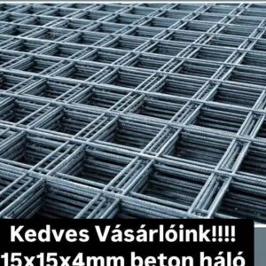 Betonháló 15x15x4