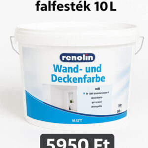 Eladó Prémium Minőségű Fehér Beltéri Fal és mennyezet festék 10L